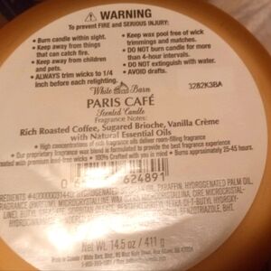NWOT 3 Wick Paris Café Scented Candle